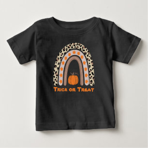 Niedlicher Fall Regenbogen mit Pumpkin Halloween B Baby T-shirt