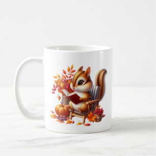 Niedlicher Fall Saisonale Eichhörnchen hinzufügen Kaffeetasse