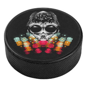 Niedlicher Fall Spider mit Dewdrop Hat Eishockey Puck