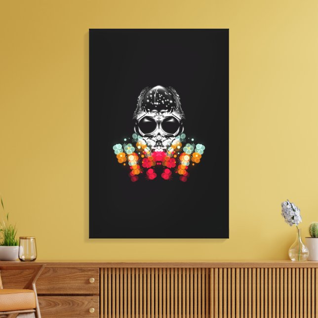 Niedlicher Fall Spider mit Dewdrop Hat Leinwanddruck (Insitu (Wohnzimmer))