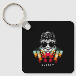 Niedlicher Fall Spider mit Dewdrop Hat Schlüsselanhänger