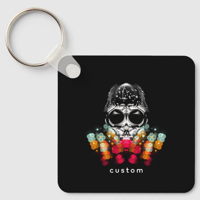 Niedlicher Fall Spider mit Dewdrop Hat Schlüsselanhänger (Vorderseite)