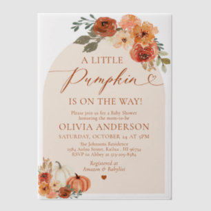 Niedlicher Fall Wasserfarbe Kleine Pumpkindusche