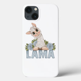NIEDLICHER Fall WHITE LLAMA FLORAL Case-Mate iPhon Case-Mate iPhone Hülle