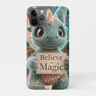 Niedlicher Fantasy-Drachen-Plüsch mit 'Glaube an M Case-Mate iPhone Hülle
