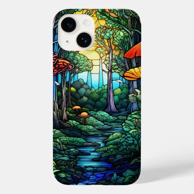 niedlicher Fantasy-Fantasy-Wald Case-Mate iPhone Hülle (Rückseite)