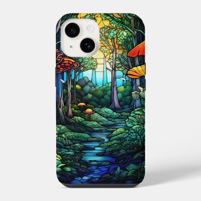 niedlicher Fantasy-Fantasy-Wald iPhone Hülle (Rückseite)