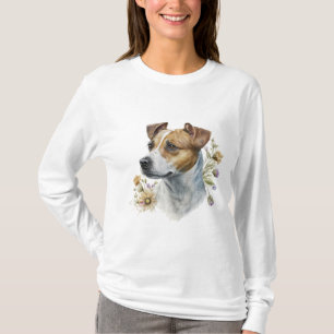 Niedlicher farbenfroher Wasserfarbenfloraler Jack T-Shirt