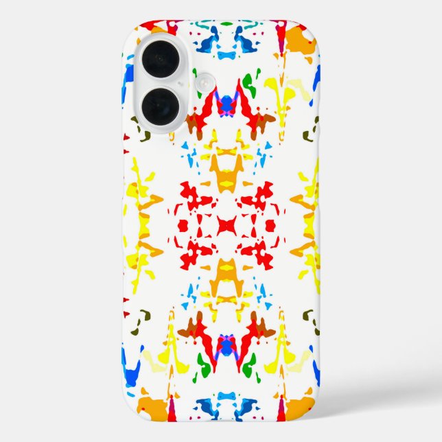 Niedlicher, farbiger abstrakter Spritzer Case-Mate iPhone Hülle (Rückseite)