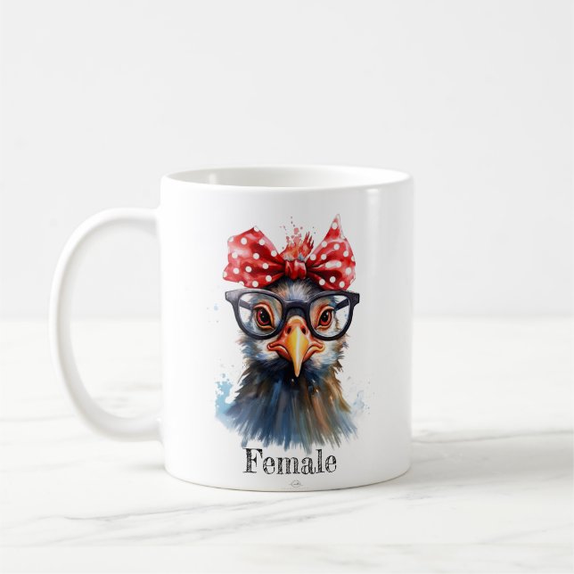 niedlicher, farbiger Cartoon Kaffeetasse (Links)