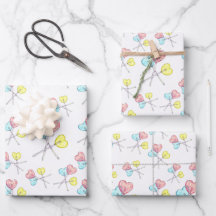 niedlicher, farbiger Herzlollis