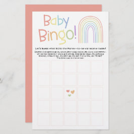 Niedlicher farbiger Regenbogen Baby Bingo Game Fly