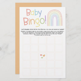 Niedlicher farbiger Regenbogen Baby Bingo Game Fly