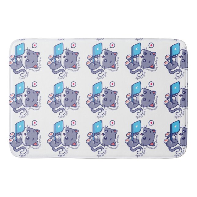 niedlicher Faulenzer - vielleicht lerne ich morgen Badematte (Vorderseite)