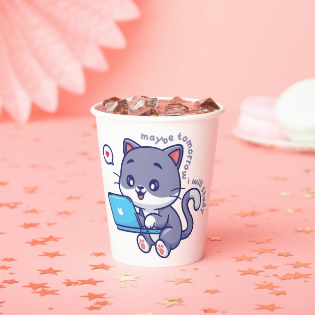 niedlicher Faulenzer - vielleicht lerne ich morgen Pappbecher (Insitu)