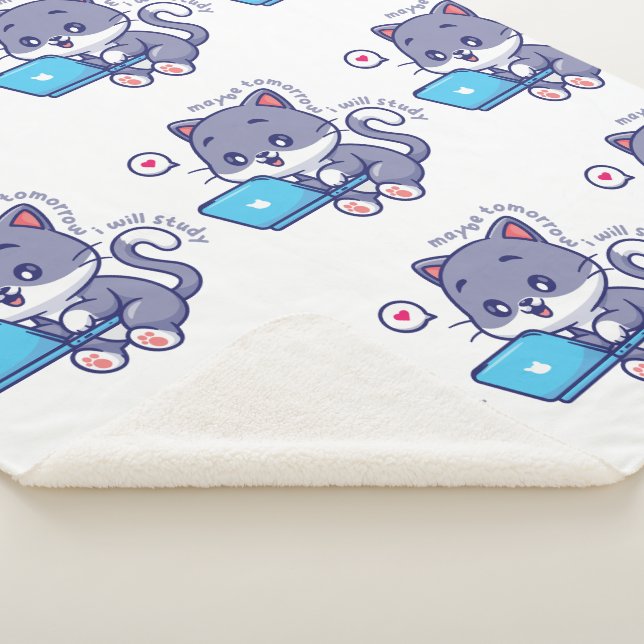 niedlicher Faulenzer - vielleicht lerne ich morgen Sherpadecke (3/4)