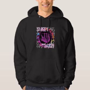 Niedlicher Faultier 90er Nostalgie Regenbogen Leop Hoodie