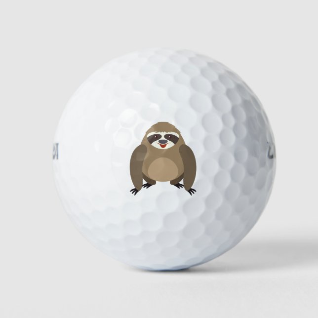 Niedlicher Faultier Golfball (Vorderseite)