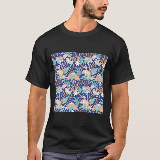 Niedlicher Faulwald T-Shirt (Vorderseite)