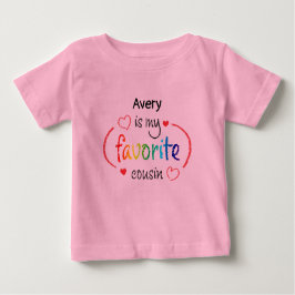 Niedlicher Favorit Cousin Custom Baby T - Shirt