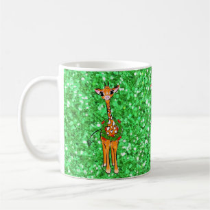 Niedlicher Feiertag, Giraffe, Heiliger Kranz Kaffeetasse