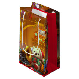 niedlicher Feiertag Teddybär Kleine Geschenktüte