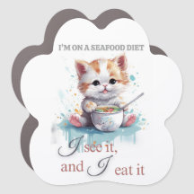 Niedlicher Feinschmecker Cat Magnet