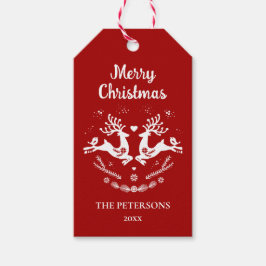 Niedlicher festlicher Skandi Geschenkanhänger