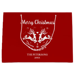 Niedlicher festlicher Skandi Große Geschenktüte