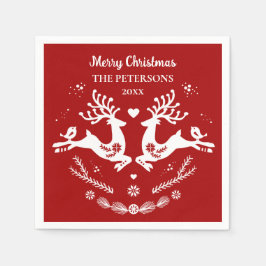 Niedlicher festlicher Skandi Serviette