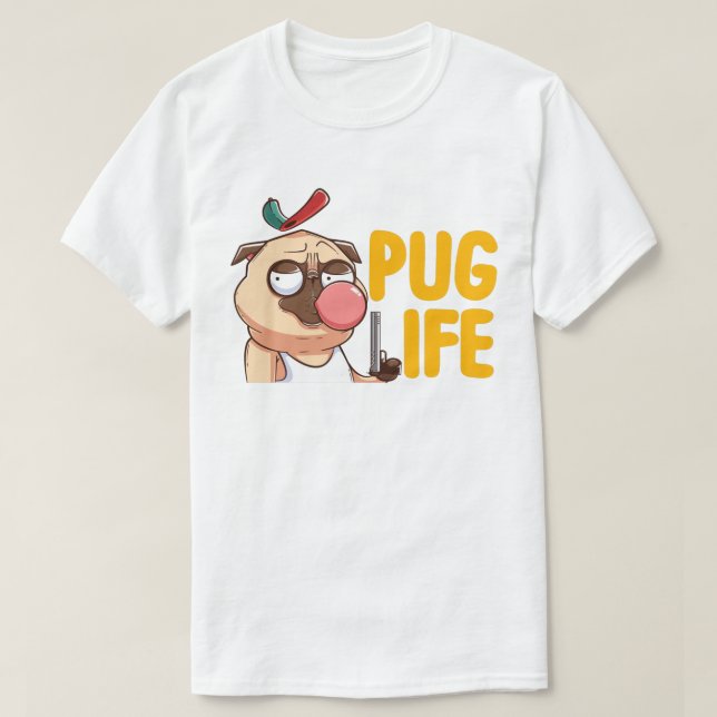 Niedlicher Fett-Mops-T - Shirt (Design vorne)