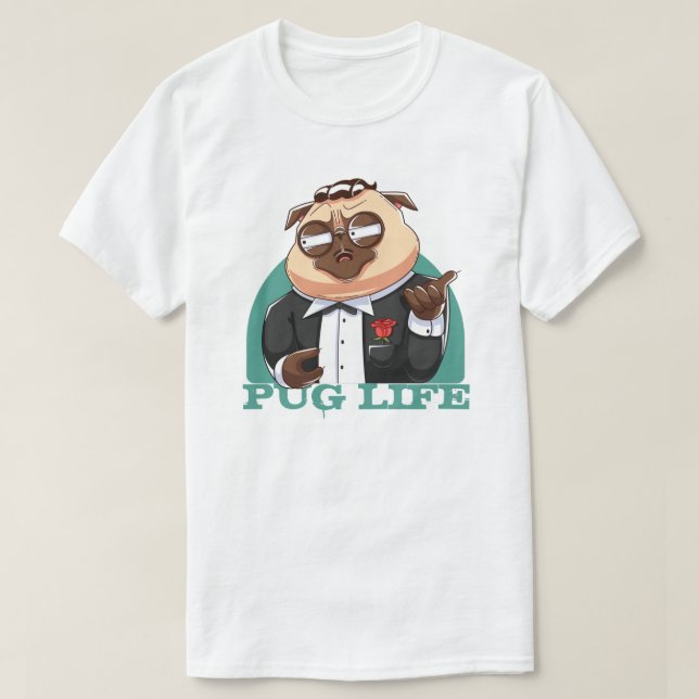 Niedlicher Fett-Mops-T - Shirt (Design vorne)