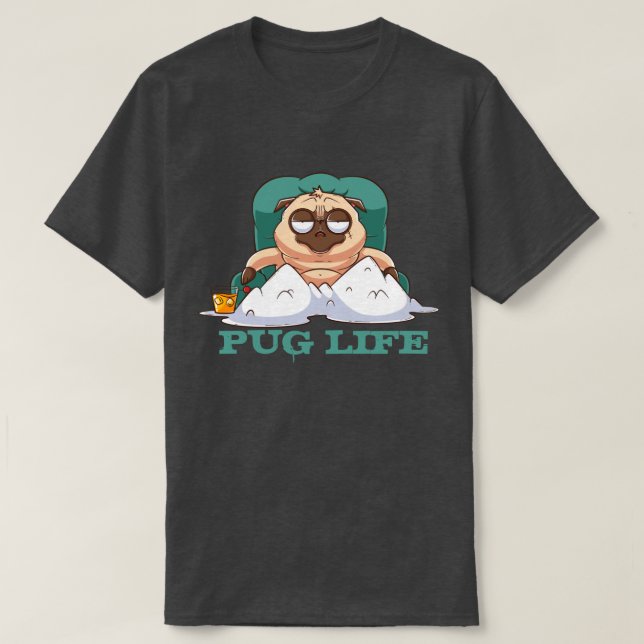 Niedlicher Fett-Mops-T - Shirt (Design vorne)