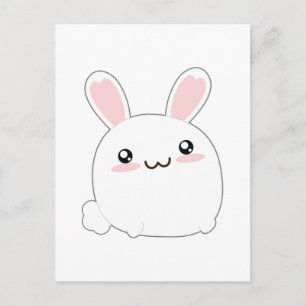 Niedlicher Fettbunny - Kaninchen Adorable Fluffy Postkarte