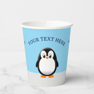Niedlicher Fettpinguin Zeichnend Pappbecher