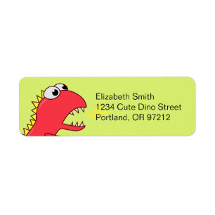 Niedlicher Feuer-Atem-Cartoon T-Rex Dinosaurier
