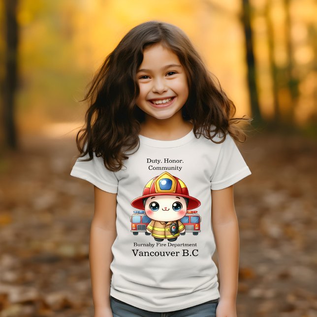 Niedlicher Feuerwehrmann T-Shirt (Von Creator hochgeladen)