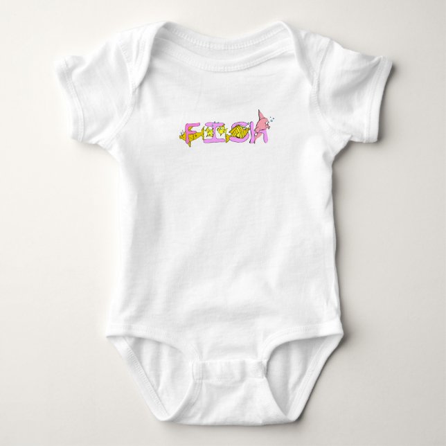 Niedlicher Fisch Baby Strampler (Vorderseite)