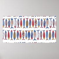 Niedlicher Fisch. Hintergrund für Kinder. Nahtlose