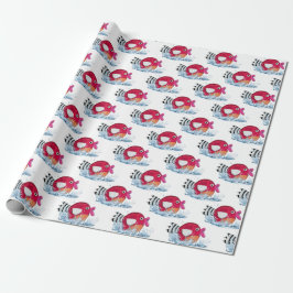 Niedlicher Fisch im Wasser Geschenkpapier