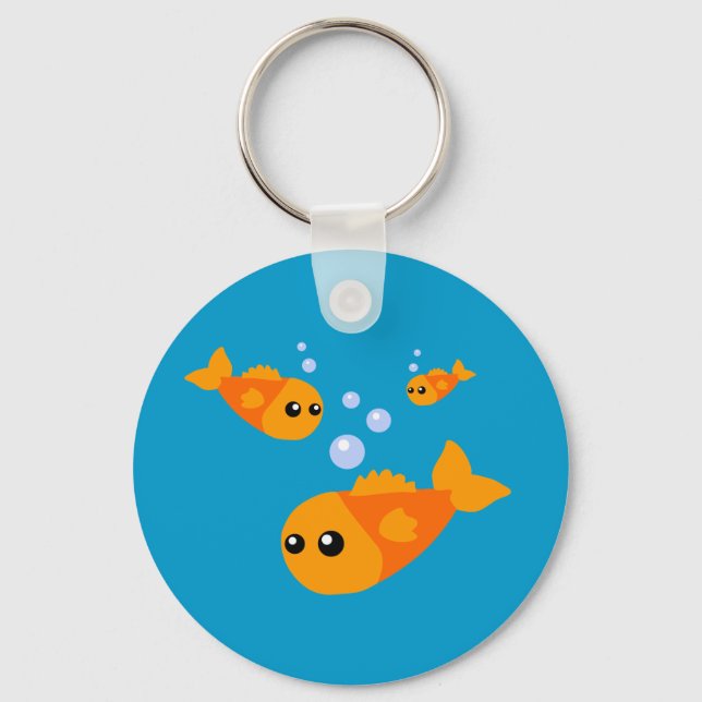 Niedlicher Fisch Schlüsselanhänger (Vorderseite)
