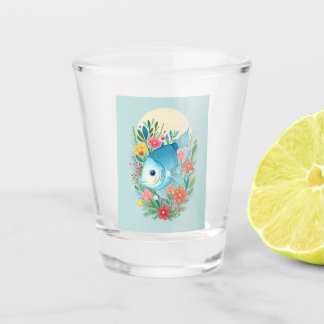 Niedlicher Fisch Schnapsglas