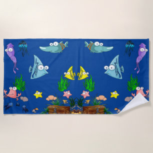 Niedlicher Fisch Strandtuch