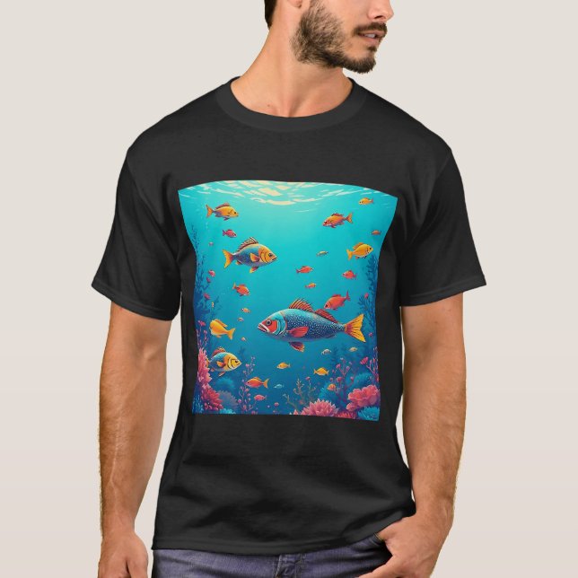 Niedlicher Fisch T-Shirt (Vorderseite)