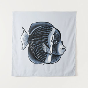 Niedlicher Fisch unter Meer Wandteppich