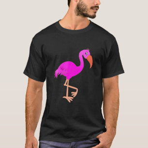 Niedlicher Flamingo-Cartoon für kleine Kinder oder T-Shirt