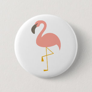 Niedlicher Flamingo-Knopf Button
