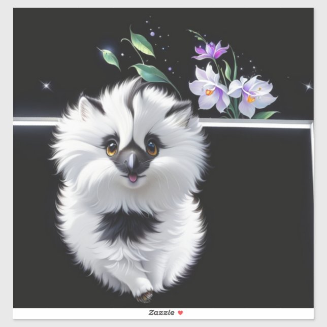 Niedlicher Floor Aufkleber (Blatt)