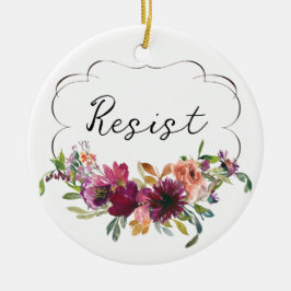 Niedlicher floraler Aufenthaltsort Politisch Keramik Ornament