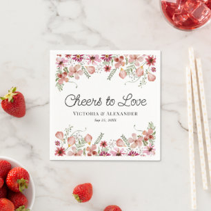 Niedlicher floraler Beifall bei Hochzeiten von Lie Serviette
